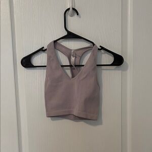 Free People Movement Lavender Fitted Crop Tank Top
